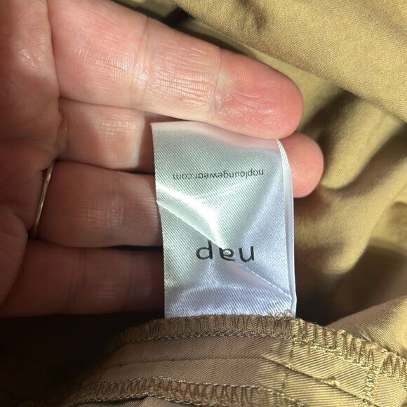 Nap not so loungewear brown wide leg cotton pants medium - Picture 4 of 6